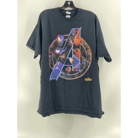 Marvel Comics Avengers Infinity War Men's Graphic Tee T Shirt Tee Black Size 3XL - Picture 2 of 11